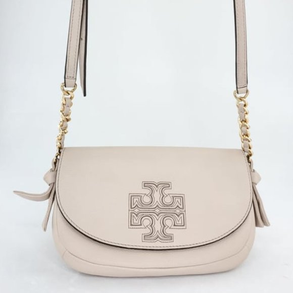Tory Burch Handbags - TORY BURCH Harper Mini Crossbody - Bedrock Pink